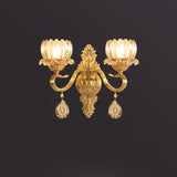 Wall Light Led Full copper Luxury Crystal Nordic Mirror Light Luminaire Bathroom Living room decoration Wandlamp