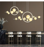 7/10-Lights Modern LED Novelty Glass bubble Chandelier Nordic Dining room Lamp Restaurant lighting Kitchen Island Home Decor Hanging lights