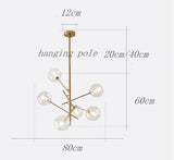 Europe Modern Creative Concise Style Glass Pendant Light Glass Bubbles Study Livingroom Restaurant Cafe Decoration Lamp