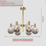 Light luxury living room led chandelier simple modern home dining room bedroom lamp Nordic novelty cafe chandelier ceiling