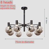 Light luxury living room led chandelier simple modern home dining room bedroom lamp Nordic novelty cafe chandelier ceiling