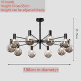 Light luxury living room led chandelier simple modern home dining room bedroom lamp Nordic novelty cafe chandelier ceiling