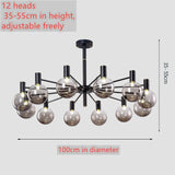 Light luxury living room led chandelier simple modern home dining room bedroom lamp Nordic novelty cafe chandelier ceiling