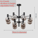 Light luxury living room led chandelier simple modern home dining room bedroom lamp Nordic novelty cafe chandelier ceiling