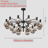 Light luxury living room led chandelier simple modern home dining room bedroom lamp Nordic novelty cafe chandelier ceiling