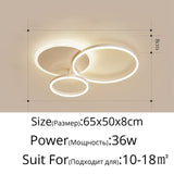 Gold White Modern LED Chandelier Lighting For Living Study Room Dimmable Indoor Lamps Parlor Foyer Lustres Lampadario Luminaire