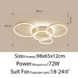 Gold White Modern LED Chandelier Lighting For Living Study Room Dimmable Indoor Lamps Parlor Foyer Lustres Lampadario Luminaire