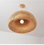 Nordic Pendant Lamp  Wooden Pendant Weaving Bamboo Hanging Lamp Retro Garden Restaurant Study Bedroom Living Room Lamp lightIing