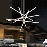 Modern LED Chandelier Aluminum Pendant Lamp for Dining Living Room Shop Stair Lighting Fixtures