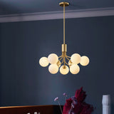 Nordic gold chandelier glass bubble lamp shade lighting modern living room lamp bedroom romantic led italian design lamp