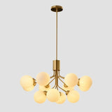 Nordic gold chandelier glass bubble lamp shade lighting modern living room lamp bedroom romantic led italian design lamp
