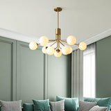 Nordic gold chandelier glass bubble lamp shade lighting modern living room lamp bedroom romantic led italian design lamp