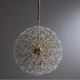 Nordic Postmodern 18 Lights Led Art Chandelier Creative Dandelion Hanging Lamp for Living Dining Room Decor Lightings