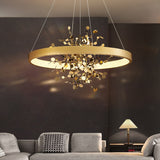 Modern luxury Ceiling Chandelier Dining room Home Copper Decoration lighting Bedroom Hanging lights Living room LED Pendant lamp