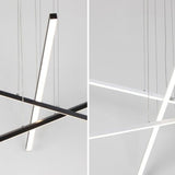 Modern LED Chandelier Aluminum Pendant Lamp for Dining Living Room Shop Stair Lighting Fixtures