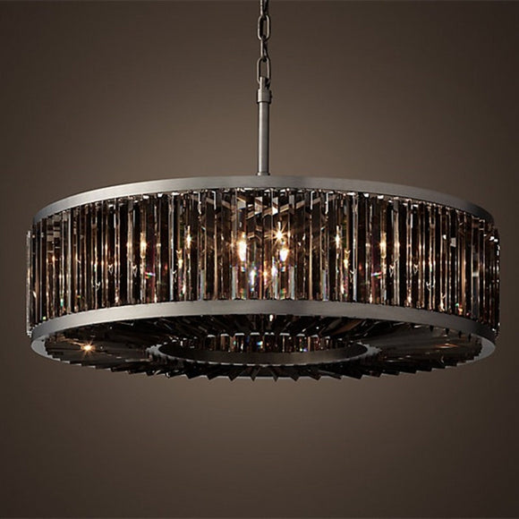 Modern Vintage Crystal Chandelier Lighting Pendant Hanging Light Ceiling Mounted Chandeliers
