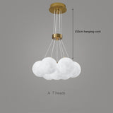 Bubble Chandelier Lighting modern 3D Printed Moon Lampshade kitchen dining room restaurant light decor Hanging Lights fixtures