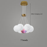 Bubble Chandelier Lighting modern 3D Printed Moon Lampshade kitchen dining room restaurant light decor Hanging Lights fixtures