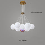 Bubble Chandelier Lighting modern 3D Printed Moon Lampshade kitchen dining room restaurant light decor Hanging Lights fixtures