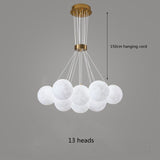 Bubble Chandelier Lighting modern 3D Printed Moon Lampshade kitchen dining room restaurant light decor Hanging Lights fixtures