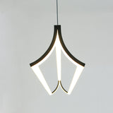 Modern LED Pendant Light Creative Hanging Lamp for Dining Room Island Matte Finish Dimmable with Remote