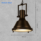 Modern Retro Industrial Loft Pendant Light Vincent Chrome Country Rustic Pendant Lamp Fixture Lighting E27 For Cafe Parlor - heparts