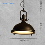 Modern Retro Industrial Loft Pendant Light Vincent Chrome Country Rustic Pendant Lamp Fixture Lighting E27 For Cafe Parlor - heparts