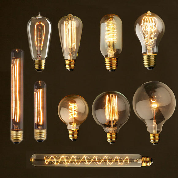 Edison bulb lampada retro lamp incandescent ampoule vintage E27 40w 220V For Decor Filament Bulb E27 Pendant Lights Antique Bulb - heparts