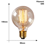 Edison bulb lampada retro lamp incandescent ampoule vintage E27 40w 220V For Decor Filament Bulb E27 Pendant Lights Antique Bulb - heparts