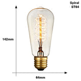 Edison bulb lampada retro lamp incandescent ampoule vintage E27 40w 220V For Decor Filament Bulb E27 Pendant Lights Antique Bulb - heparts