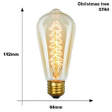 Edison bulb lampada retro lamp incandescent ampoule vintage E27 40w 220V For Decor Filament Bulb E27 Pendant Lights Antique Bulb - heparts