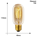 Edison bulb lampada retro lamp incandescent ampoule vintage E27 40w 220V For Decor Filament Bulb E27 Pendant Lights Antique Bulb - heparts