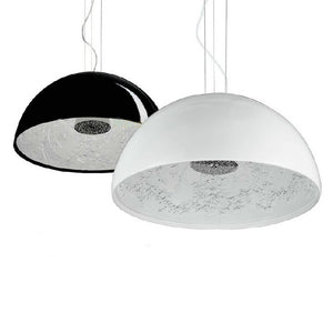 Modern Pendant Lamp 1 Light D40 D60 Skygarden Dome shape White or Black Dinning Living Office Light - heparts