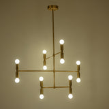 Nordic Modern LED chandelier lighting rotatable adjustable gold hanging light Pendant lamp for dinning living room foyer - heparts