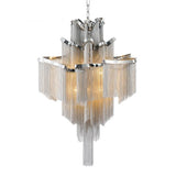 Chandelier Light Modern Aluminum Tassel Chandelier Lighting Luxury Hospitality Lamp Home deco Italy Design E14 - heparts