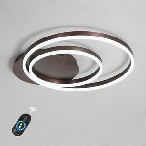 Modern LED Ceiling Light Flush Mount Lamp Aluminium Brushed for Living Bed Room Lighting 90-265V Input - heparts